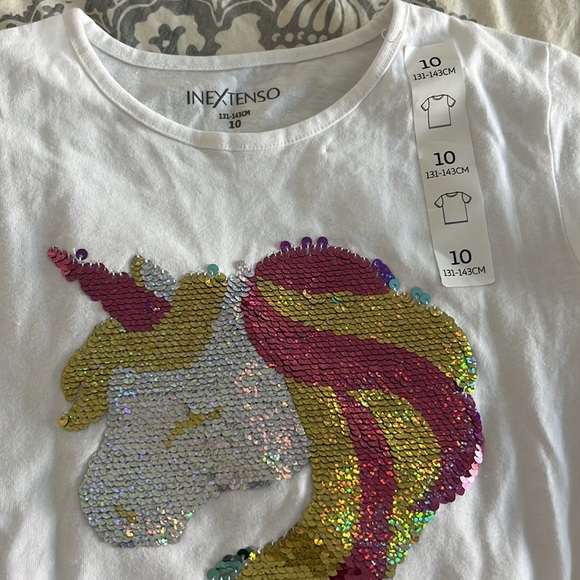GIRL UNICORN T-SHIRT - Picture 2 of 3